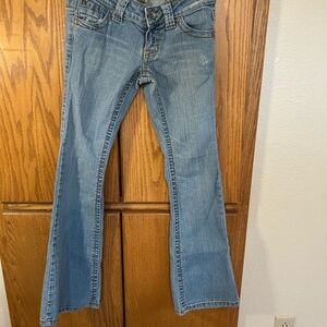 Paris Blues Blue Flare Wide Leg Jeans